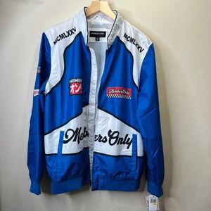 MEMBERS ONLY Racing Team Blue Zip Jacket Size M